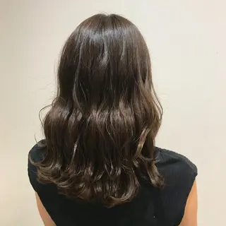 ロング カラー 阿部 響香のヘアスタイル