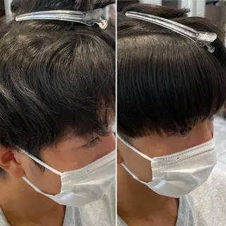 ショート パーマ メンズ 【メンズ縮毛矯正】 田中秀斗のヘアスタイル