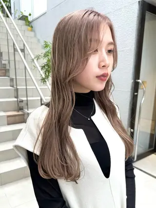 セミロング カラー パーマ ヘアアレンジ メンズ ササキカズマ〻透明感 〻色落ち〻赤み消しのヘアスタイル