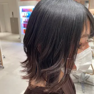 ミディアム カラー 小野寺瑞希 /最小顔カットのヘアスタイル