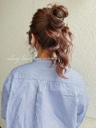 ロング ヘアアレンジ カラーパティシエ facce🌼ikoのヘアスタイル