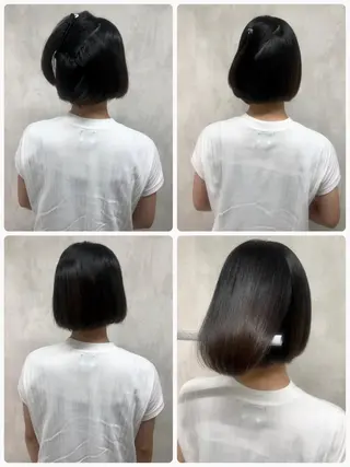 ショート 満足度⭕️縮毛矯正師 谷口にお任せを👍のヘアスタイル