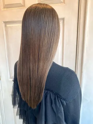 ロング カラー 千 田のヘアスタイル