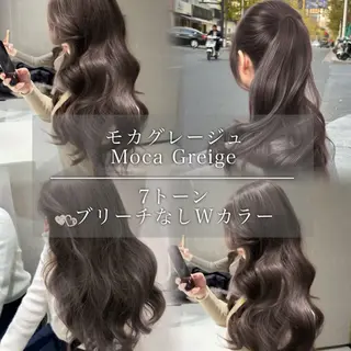 カラー 透明感/グレージュ/ ベージュ/るな🪽のヘアスタイル