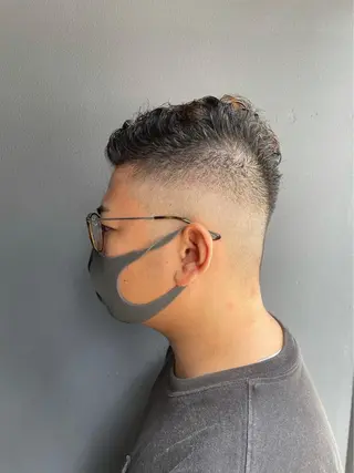 ショート パーマ salowin所属・吉ヶ別符 亮祐のヘアスタイル