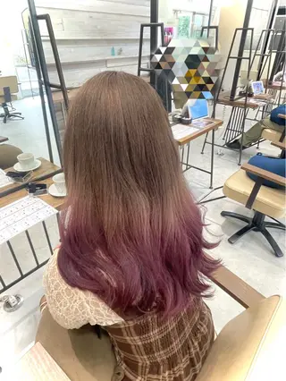 カラー ブリーチカラー/鶴川 /ハイトーン/あいのヘアスタイル