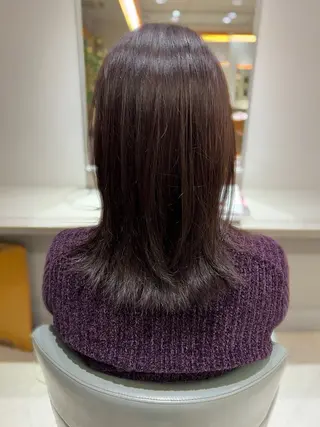 ミディアム カラー ﾕｳﾅ/ パーマ🐰のヘアスタイル