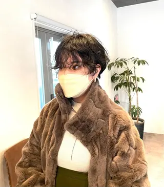 ショート パーマ Strawberry所属・原田 志保のヘアスタイル