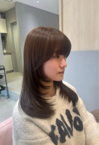 ロング カラー BELLE by revo所属・𝘀𝗮𝗲/ 艶髪/ショートボブのヘアスタイル