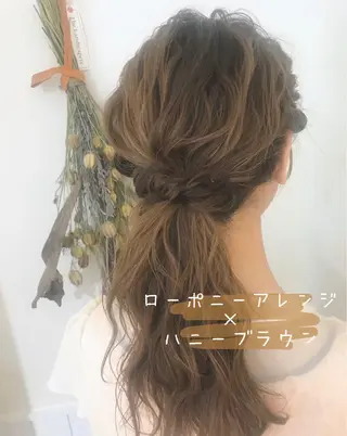 ロング カラー ヘアアレンジ パーマ×ウルフカット koya☆のヘアスタイル