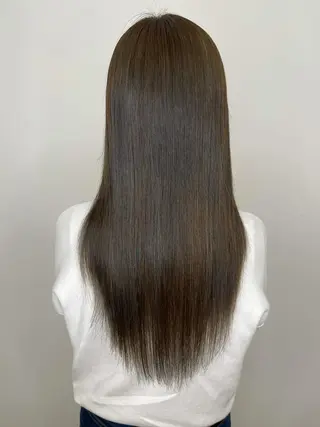 ロング カラー 杉田 一浩のヘアスタイル