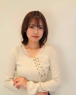 ミディアム 高口 雅のヘアスタイル