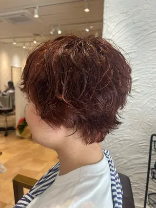 ショート カラー パーマ 🌈透明感カラー🌈 🌟吉田祐介🌟のヘアスタイル