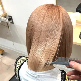 ショート カラー ボブ/韓国ボブ/ブリ ーチ/鈴木康平のヘアスタイル