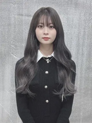 ロング カラー ヘアアレンジ LIP 大阪本店 エクステ 堀谷和孝のヘアスタイル