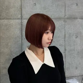 カラー 透明感/ 艶ハイトーン/梨桜のヘアスタイル