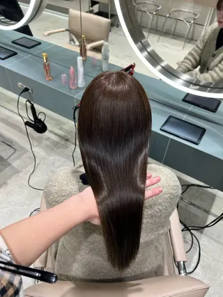 ミディアム カラー ✨髪質改善 縮毛矯正 艶髪 立川 コウキ✨のヘアスタイル