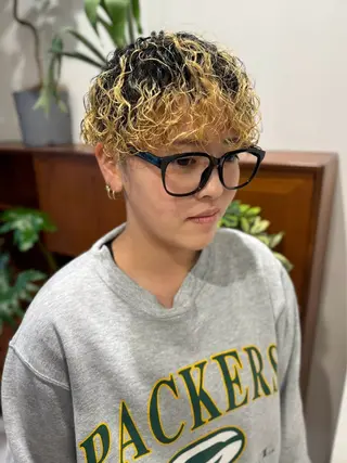 ショート LUAU HAKU所属・REN大阪梅田美容室 ショートパーマ特化のヘアスタイル