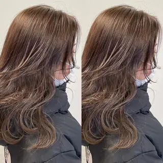 ロング カラー 心斎橋/ブリーチなし 髪質改善/レイヤーのヘアスタイル