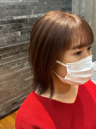 セミロング カラー 鈴木 りんのヘアスタイル