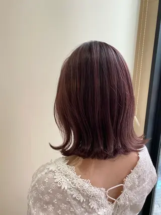 ミディアム 小顔似合わせ 前田ヒロコのヘアスタイル