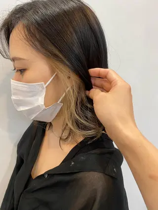 ミディアム 脇谷 拓弥のヘアスタイル