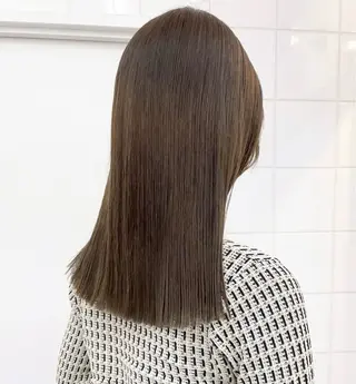 セミロング 💖saki ケアブリーチ💖のヘアスタイル