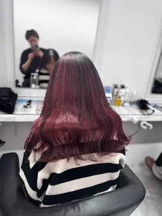 ロング カラー ヘアアレンジ 透け上品ハイトーン 職人ゆうと🤍のヘアスタイル