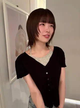 ショート カラー riria/ボブ /ブラウンカラー🎀のヘアスタイル