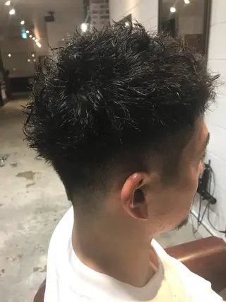 ショート カラー パーマ ヘアアレンジ メンズ キッズ Forest. -髪質改善-のヘアスタイル