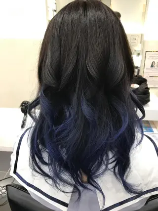 ロング カラー 関口 友行のヘアスタイル