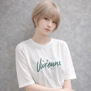 ショート カラー 一ノ瀬 暁のヘアスタイル