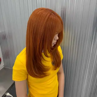 ロング カラー 透明感/ 艶ハイトーン/梨桜のヘアスタイル