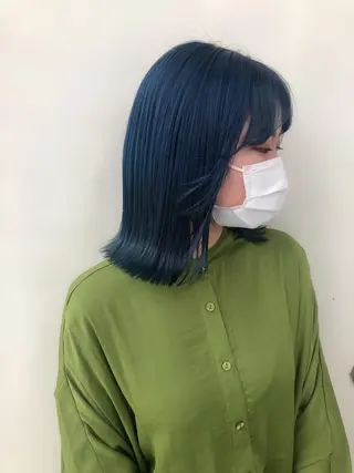 ミディアム カラー 韓国🇰🇷レイヤー 映える顔周り🩷のヘアスタイル