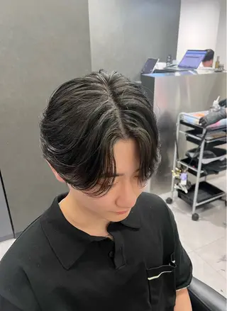 メンズ 💎曲がる縮毛矯正 💎透明感カラー/のヘアスタイル