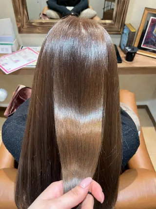 セミロング カラー end roll りんのヘアスタイル