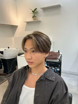 ショート カラー パーマ メンズ モテ髪/髪質改善 🧚‍♀️KAITOのヘアスタイル