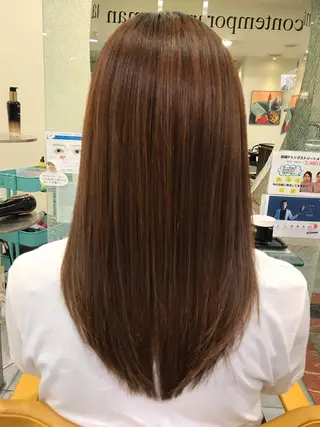 ロング 三田 豪のヘアスタイル