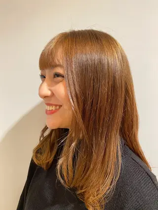 ミディアム カラー なみまきパーマ/ボブ パーマ🌼杉田 萌恵のヘアスタイル