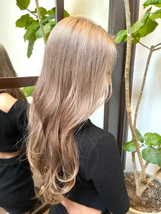 ロング 赤み消しカラー 🩵かりんのヘアスタイル