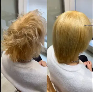メンズ amber池袋所属・美髪矯正・ブリーチ 矯正🫧秋元ゆたかのヘアスタイル