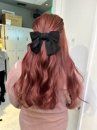 セミロング カラー ヘアアレンジ 愛されカラー🩷 はるなのヘアスタイル