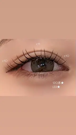 マツエク・マツパ seran EYELAのマツエク・マツパデザイン