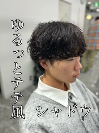 パーマ メンズ 🍐シャドウパーマ メンズ特化/守岡🍐のヘアスタイル