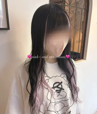 ロング 🍒しの🍒 透明感カラー/カットのヘアスタイル