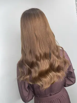 ロング カラー &chaLme   心斎橋所属・emi/髪質改善/ 韓国風/艶カラーのヘアスタイル