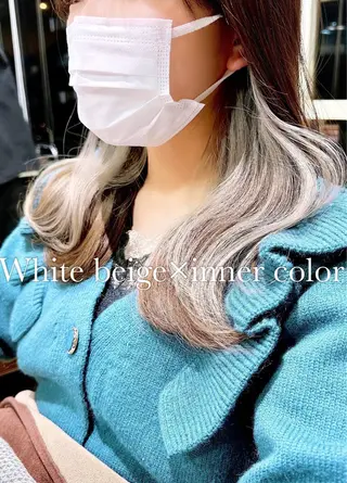 ロング カラー ケアブリーチ 髪質改善/池袋のヘアスタイル