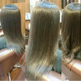 ミディアム カラー 美髪 カラーリストのヘアスタイル