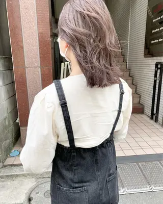 ミディアム カラー ヘアアレンジ 🌿ショート🌿 パーマ🌿淳平のヘアスタイル