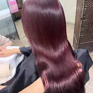 ロング カラー uni 江坂🦋 木下風子のヘアスタイル